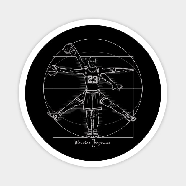 VItruvian Jumpman Negative Magnet by Samiel